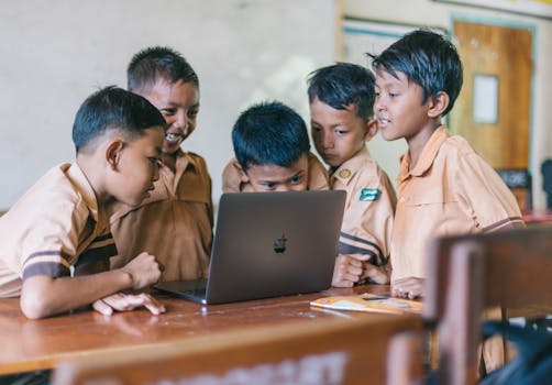 Students studying together