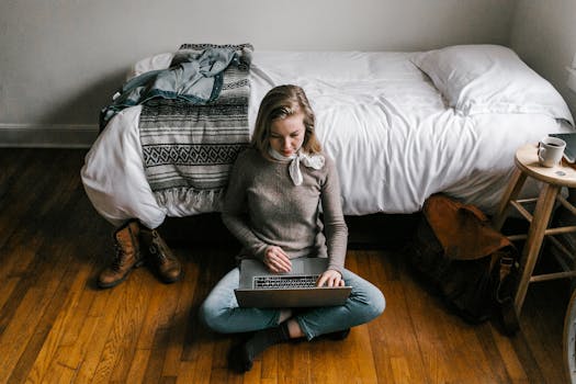 students studying in a cozy room