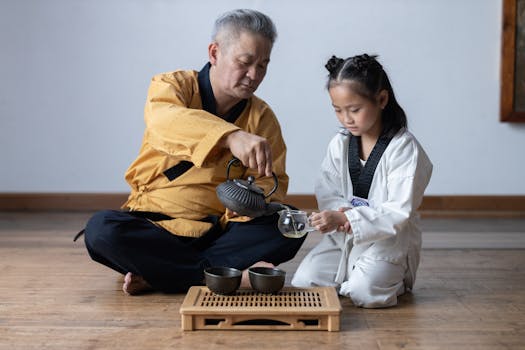 student meditating