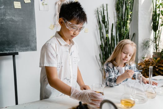 Image of students collaborating in a lab