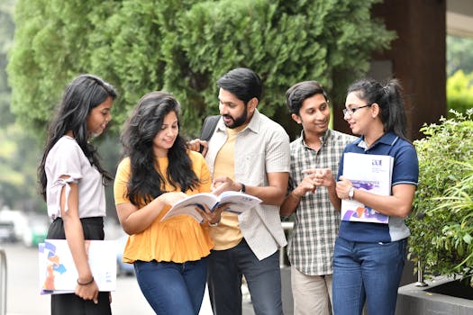 students engaged in group discussion