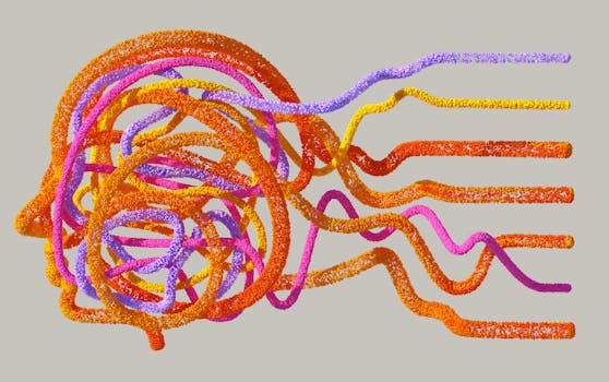 Brain pathways illustrating learning